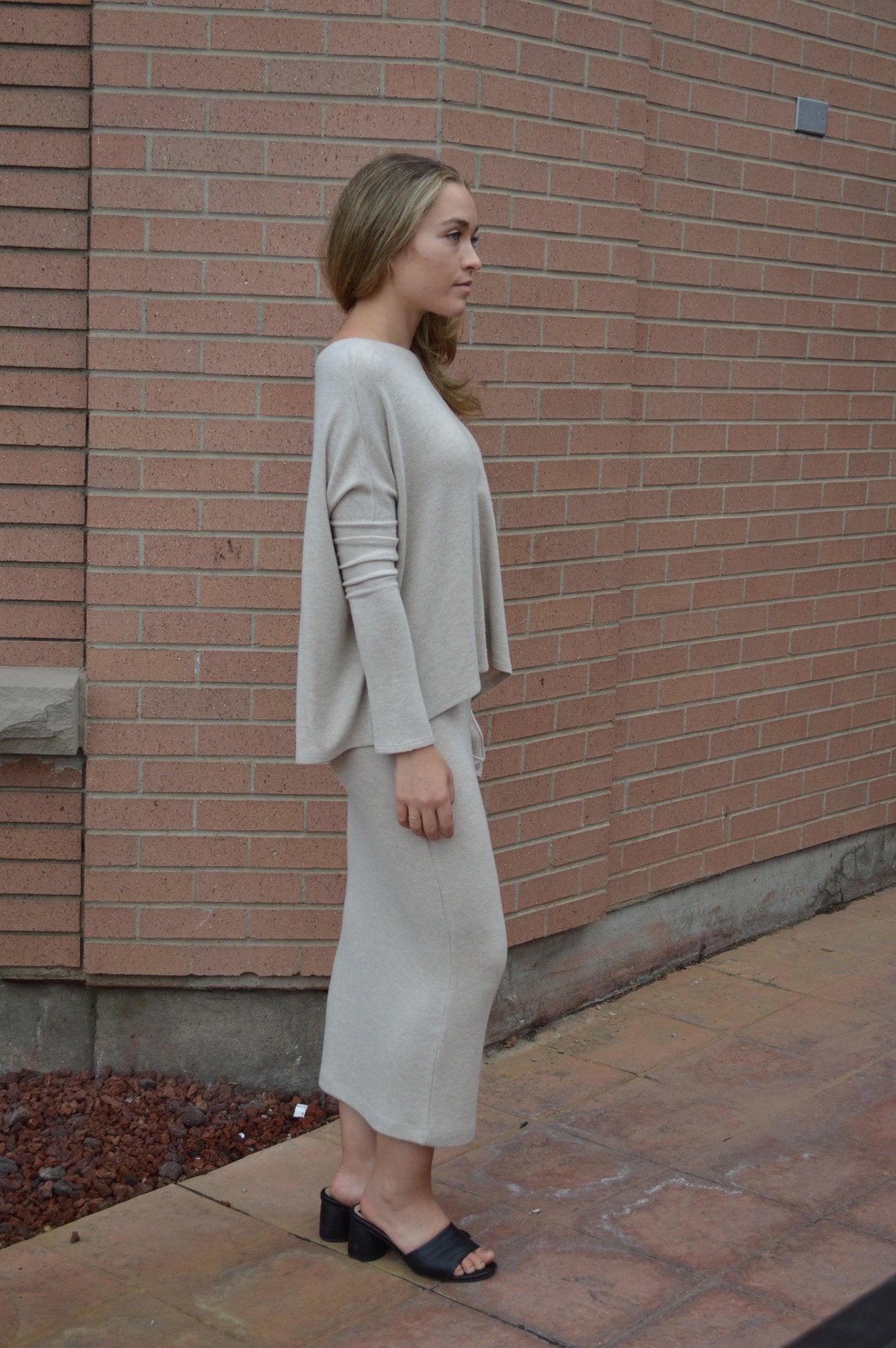 Brushed Jersey Pencil Skirt - The Collective Park City