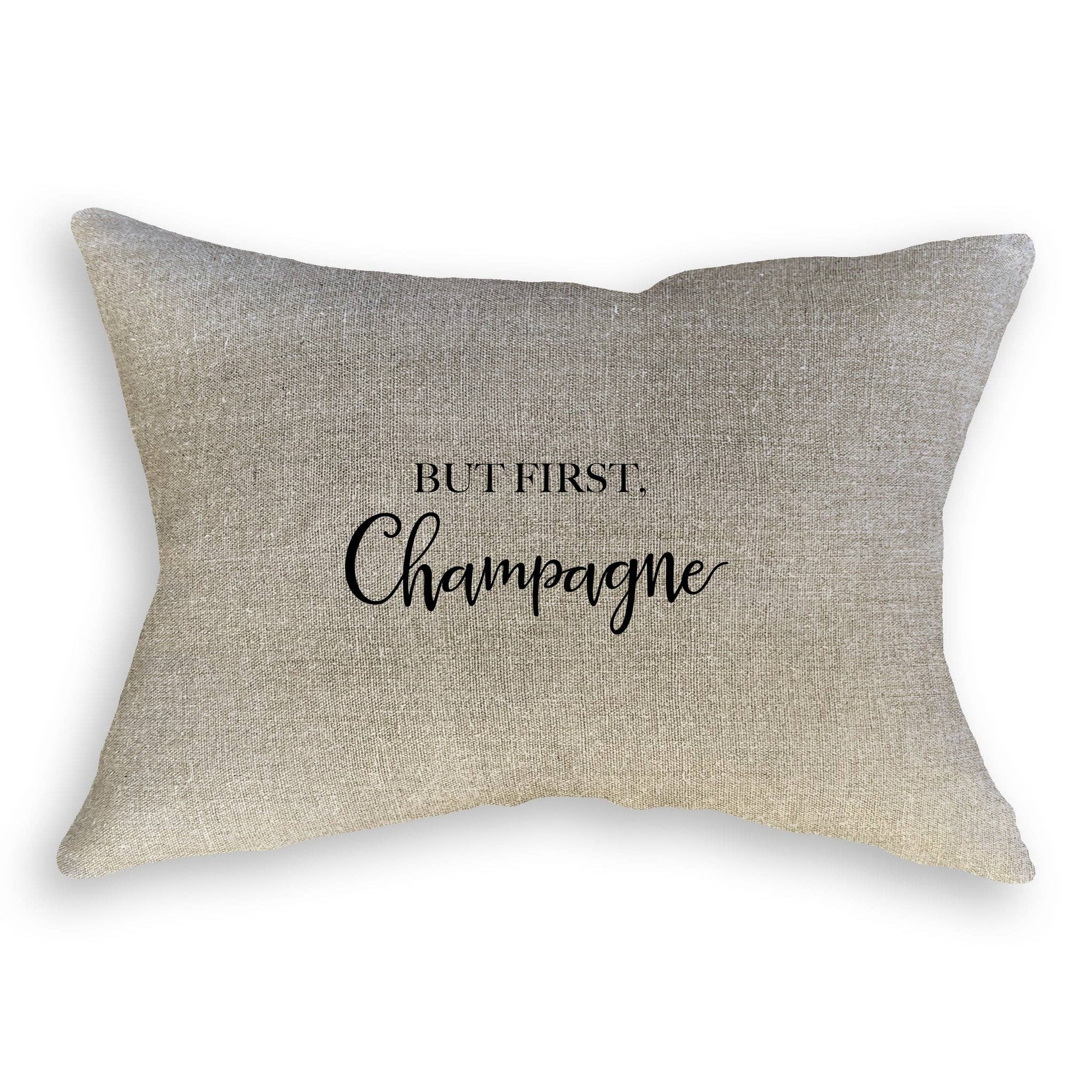 But First Champagne: White Guest Towel / - The Collective Park City