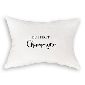 But First Champagne: White Guest Towel / - The Collective Park City