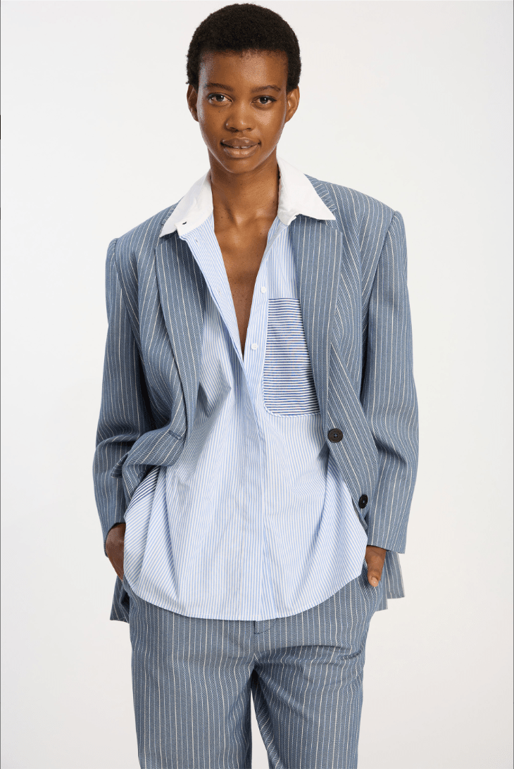 Buxilimi Button - Down Blouse - The Collective Park City