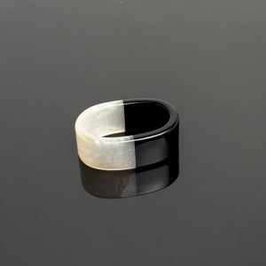 B/W Horn Napkin Ring - The Collective Park City