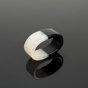 B/W Horn Napkin Ring - The Collective Park City