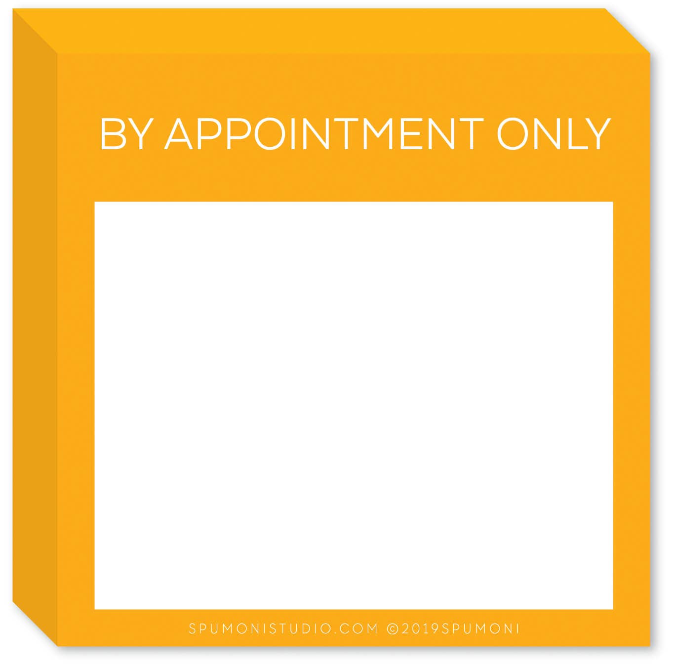 By Appointment Only (Memo Sticky Pads) - The Collective Park City