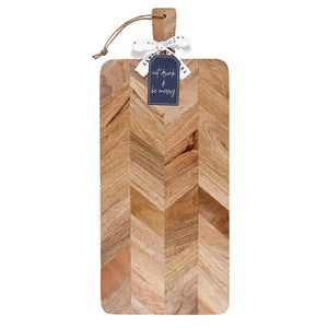 Face to Face Herringbone Charcuterie Board