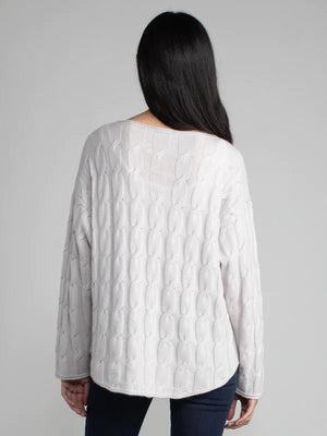 Cable Knit Cashmere Pullover Sweater - The Collective Park City