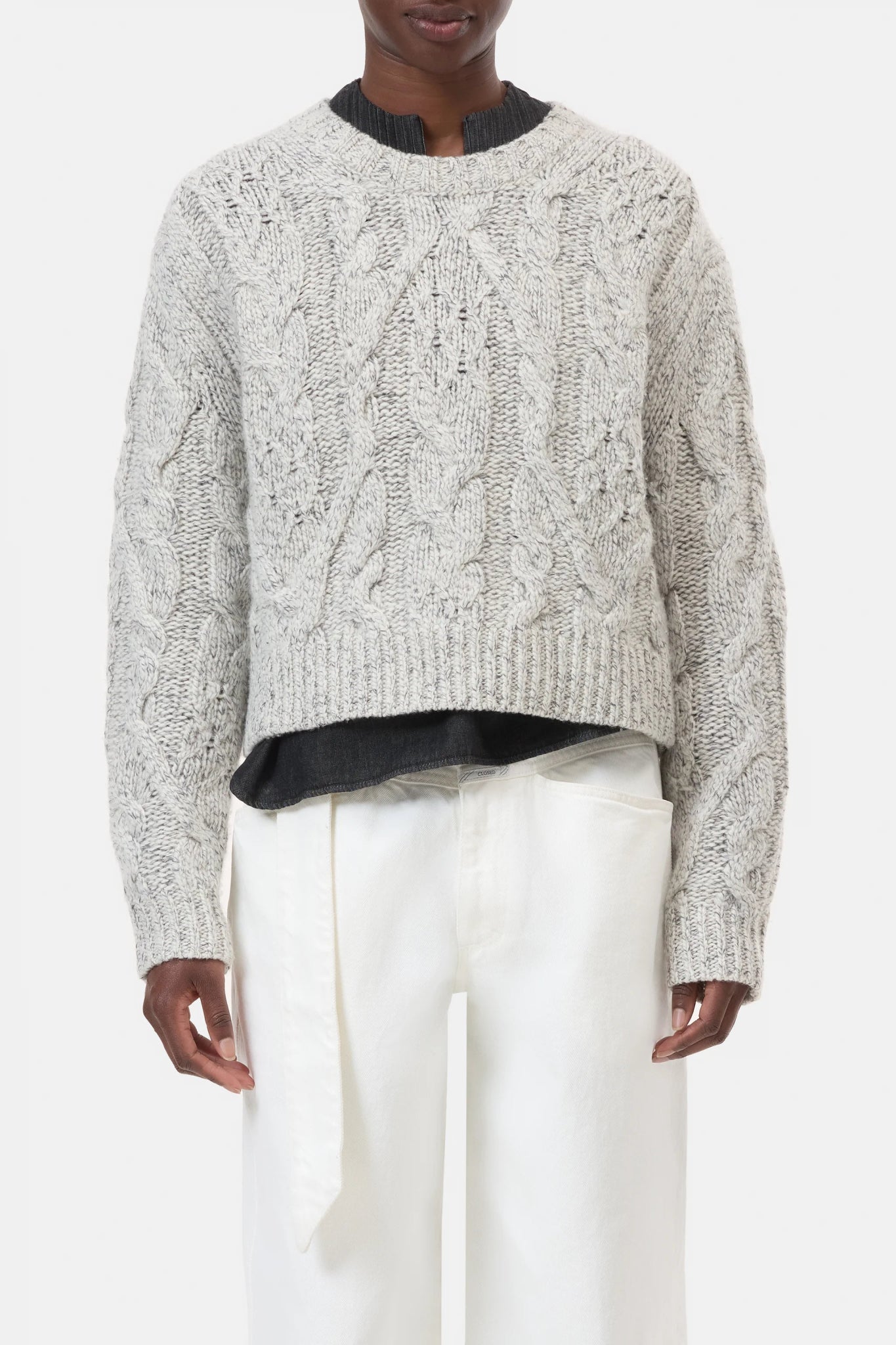 Cable Knit Sweater - Shetland - The Collective Park City