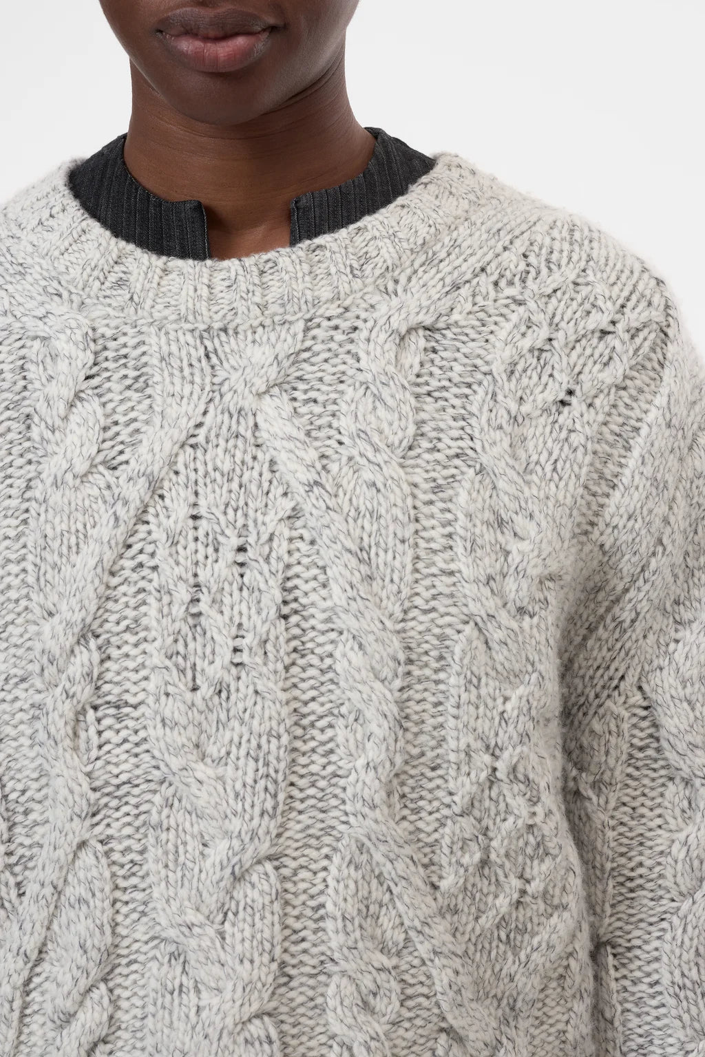 Cable Knit Sweater - Shetland - The Collective Park City
