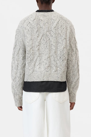 Cable Knit Sweater - Shetland - The Collective Park City