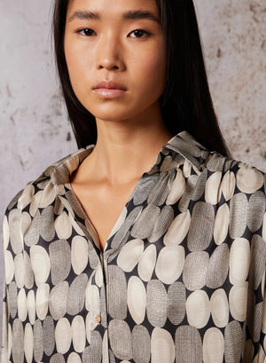 Calbiza Printed Blouse - The Collective Park City