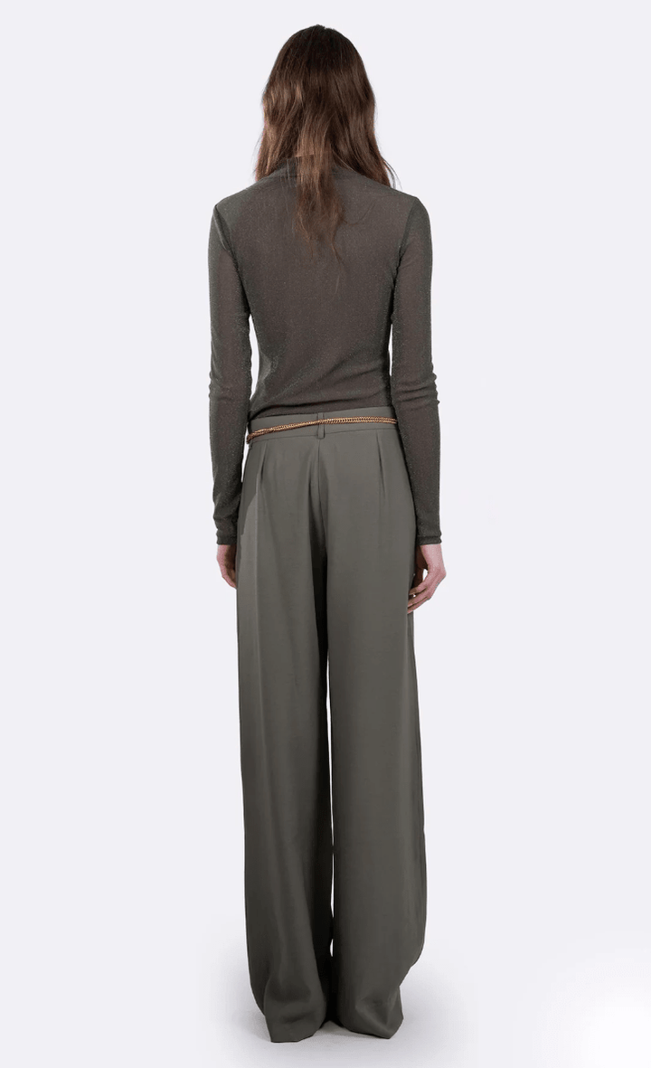 Callie Turtleneck Sheer Top - The Collective Park City