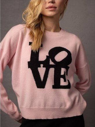 Camryn 'LOVE' Sweater - The Collective Park City