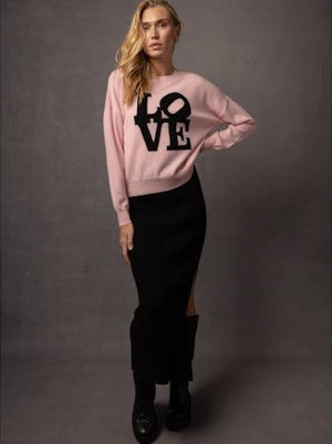 Camryn 'LOVE' Sweater - The Collective Park City