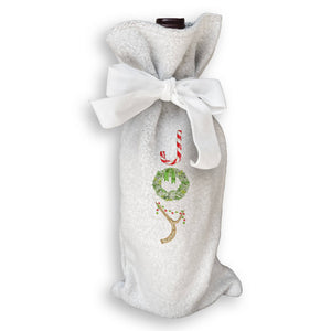 Candy Cane Joy: White Guest Towel / - The Collective Park City