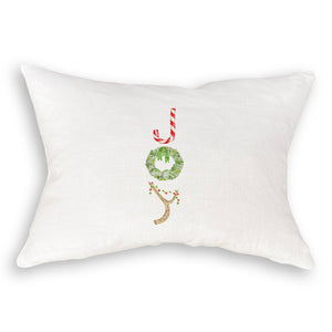 Candy Cane Joy: White Guest Towel / - The Collective Park City