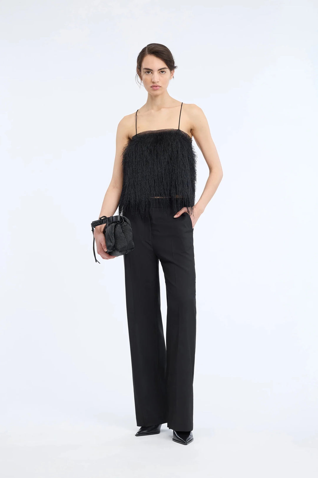 Cannali Festive Top - Black - The Collective Park City