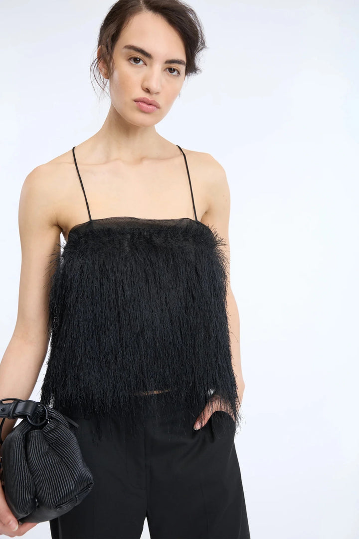 Cannali Festive Top - Black - The Collective Park City