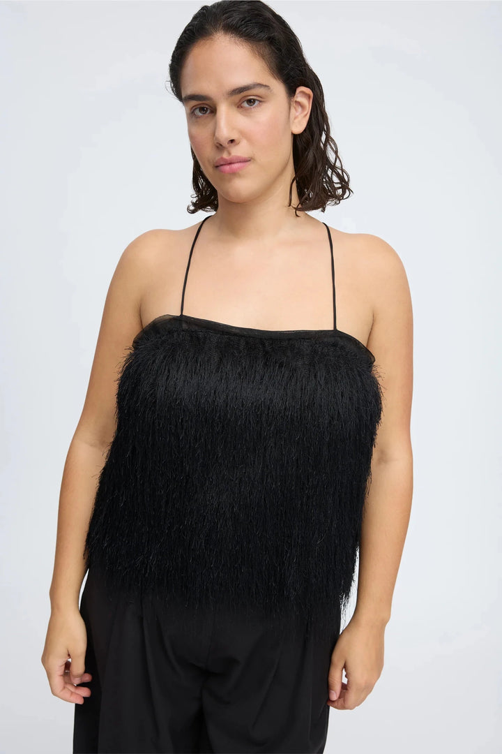 Cannali Festive Top - Black - The Collective Park City