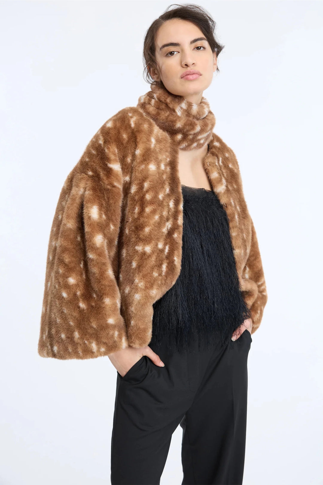 Cannali Festive Top - Black - The Collective Park City