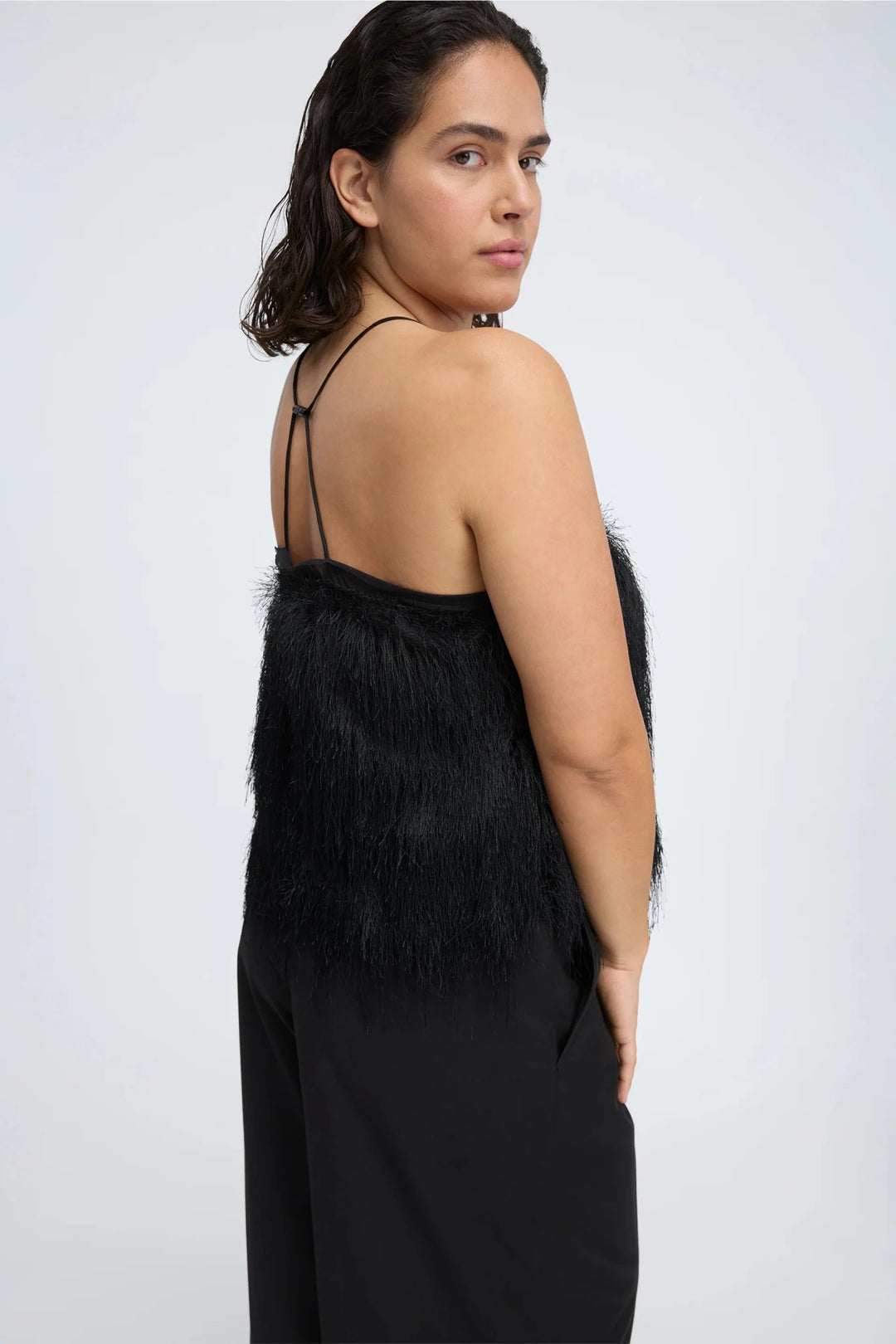 Cannali Festive Top - Black - The Collective Park City