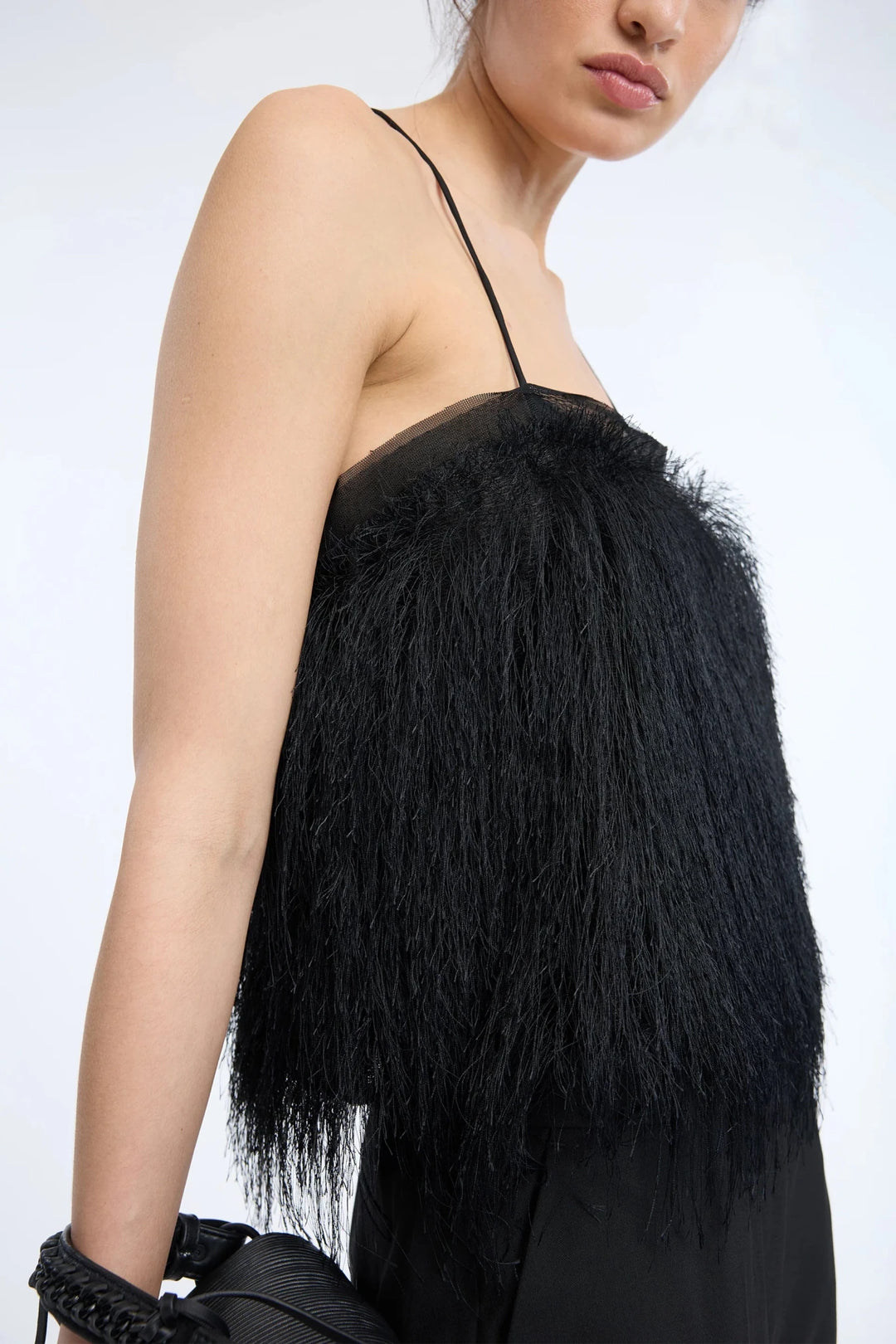 Cannali Festive Top - Black - The Collective Park City