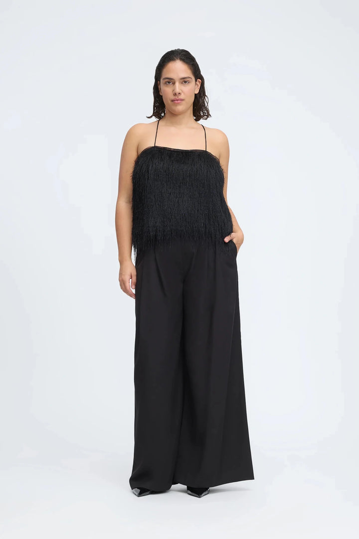 Cannali Festive Top - Black - The Collective Park City