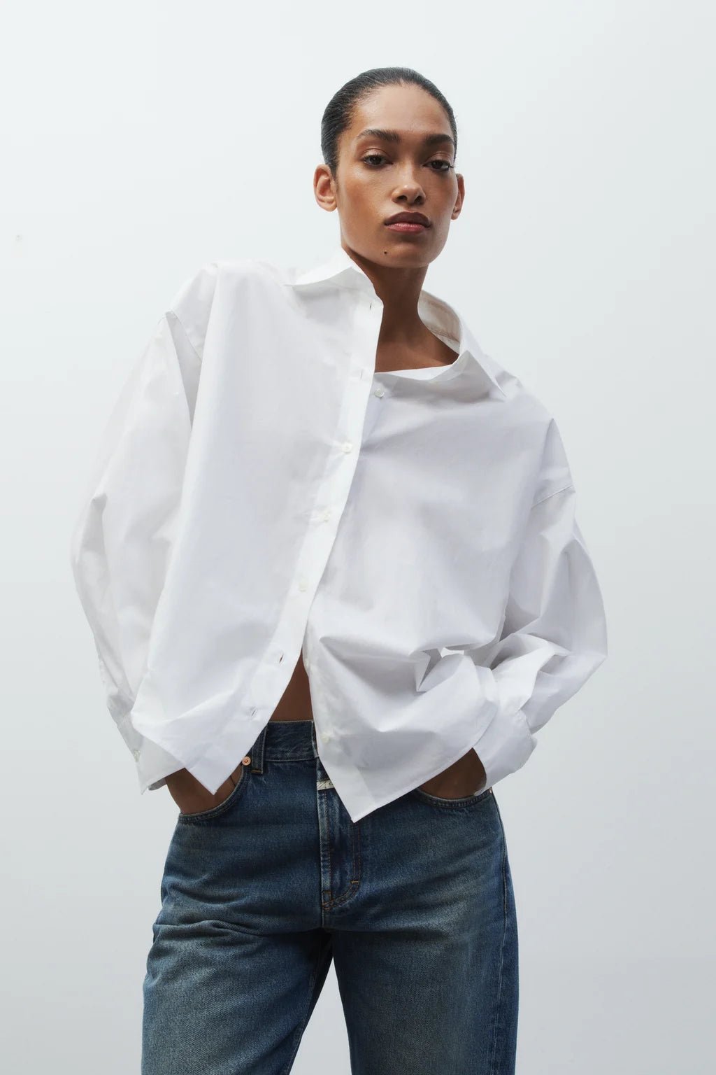 Cape Organic Cotton Button Down - White - The Collective Park City