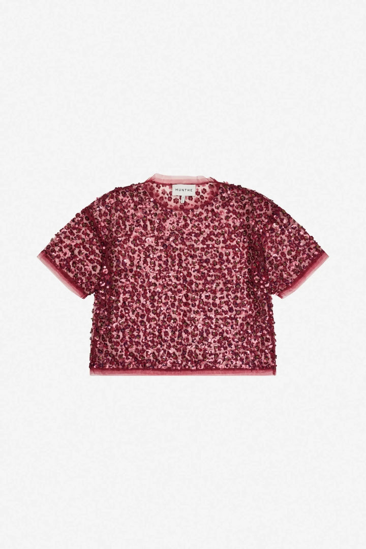 Caralee Embroidered Blouse - Bordeaux - The Collective Park City