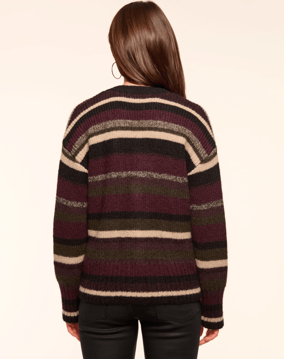 Caroline Striped Cardigan Sweater - The Collective Park City