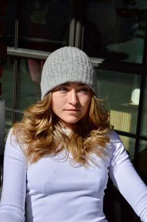 Cashmere Knit Beanie - The Collective Park City