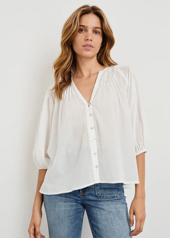 Cassat Top / White - The Collective Park City