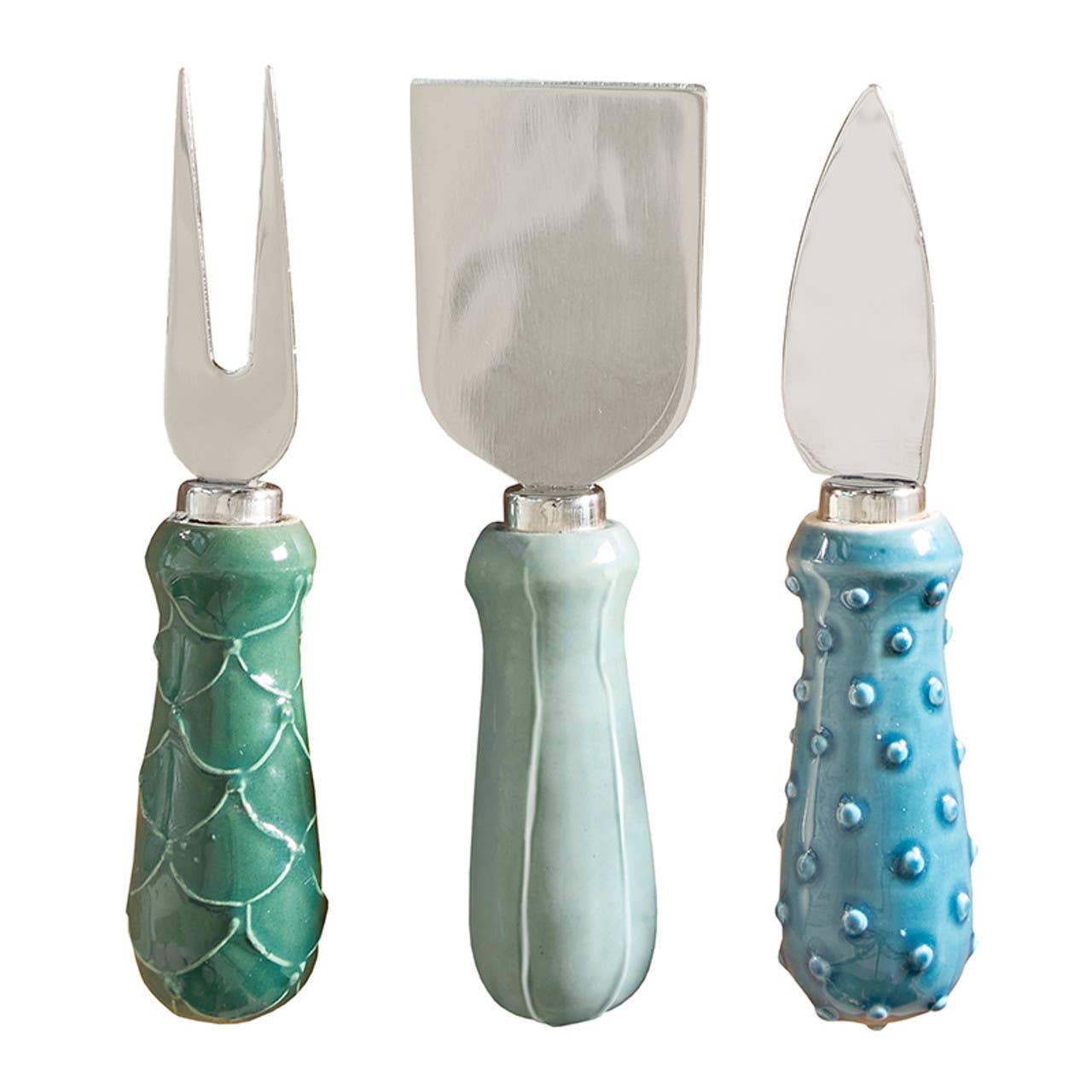 Ceramic Cheese Knives - Blue - Set of 3 - The Collective Park City