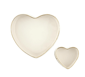 Ceramic Heart Tray + Heart Dish - The Collective Park City