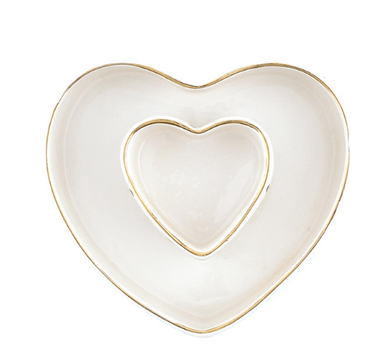 Ceramic Heart Tray + Heart Dish - The Collective Park City