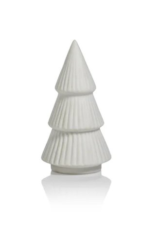 Ceramic Holiday Tree - Matt White - 3.75 in - The Collective Park City