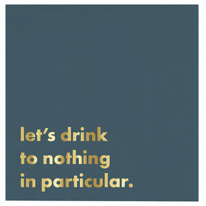 Ceramic Napkin Tray + Napkins - Let's Drink - The Collective Park City
