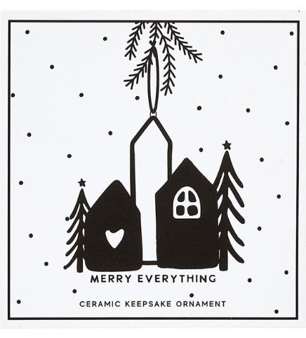 Ceramic Ornament - Merry Everything - The Collective Park City