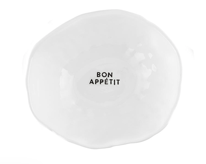 Ceramic Serving Bowl - Bon Appetit - The Collective Park City