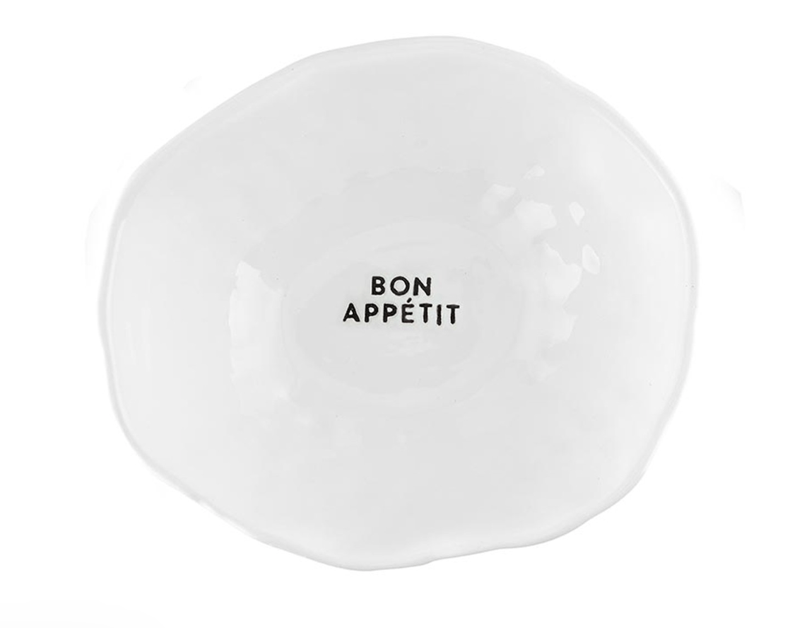 Ceramic Serving Bowl - Bon Appetit - The Collective Park City