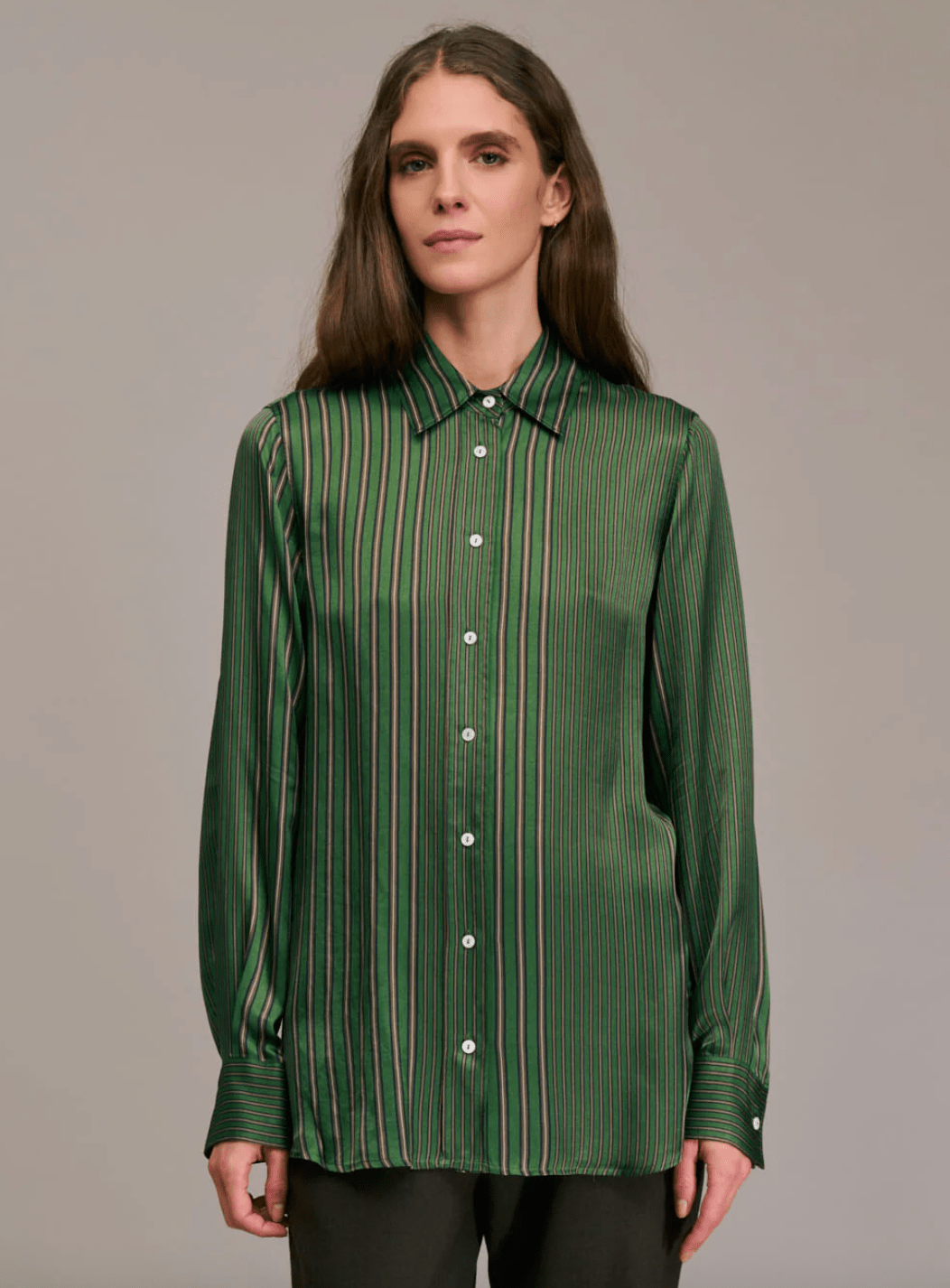 Ceza Striped Button Down Top - The Collective Park City