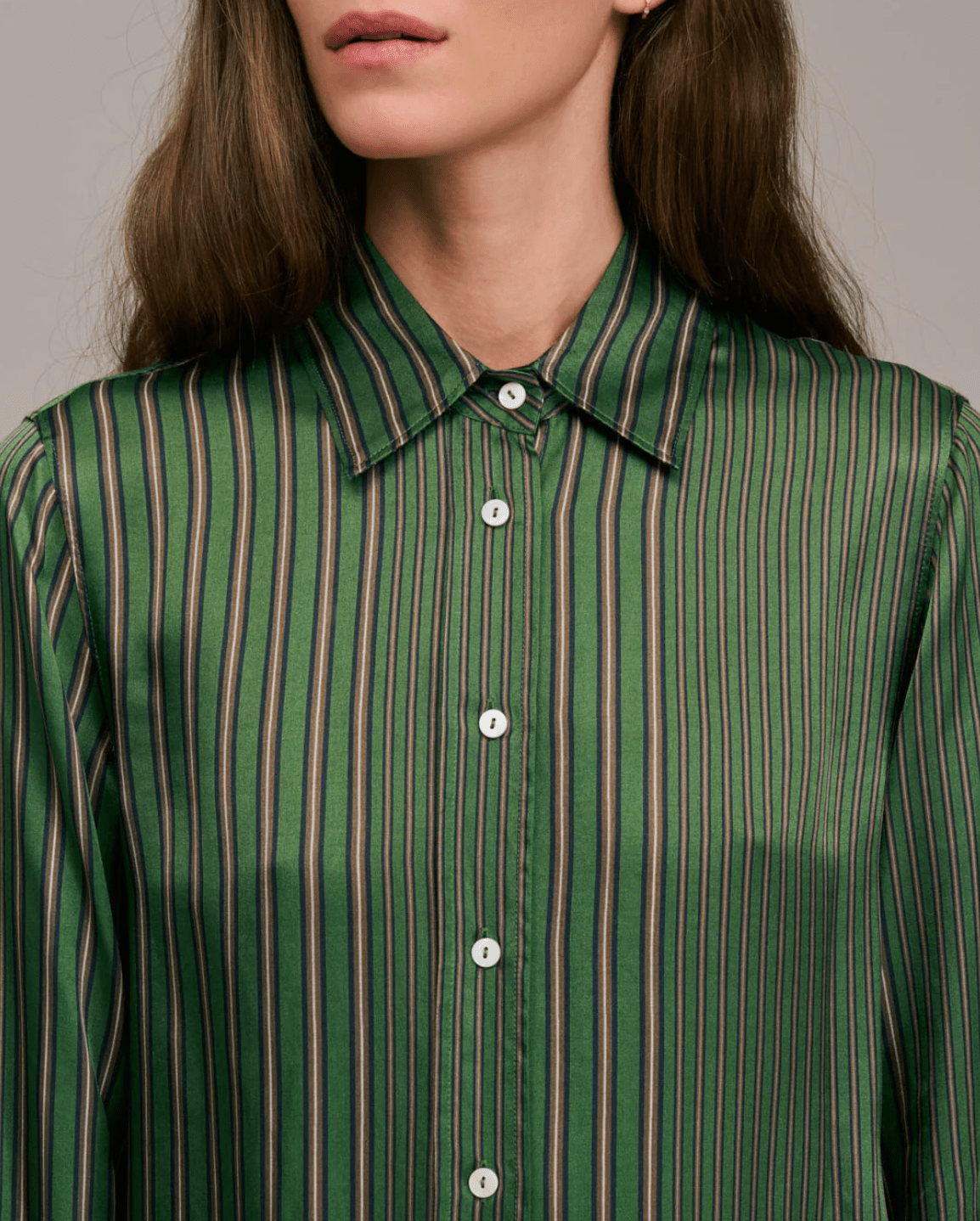 Ceza Striped Button Down Top - The Collective Park City