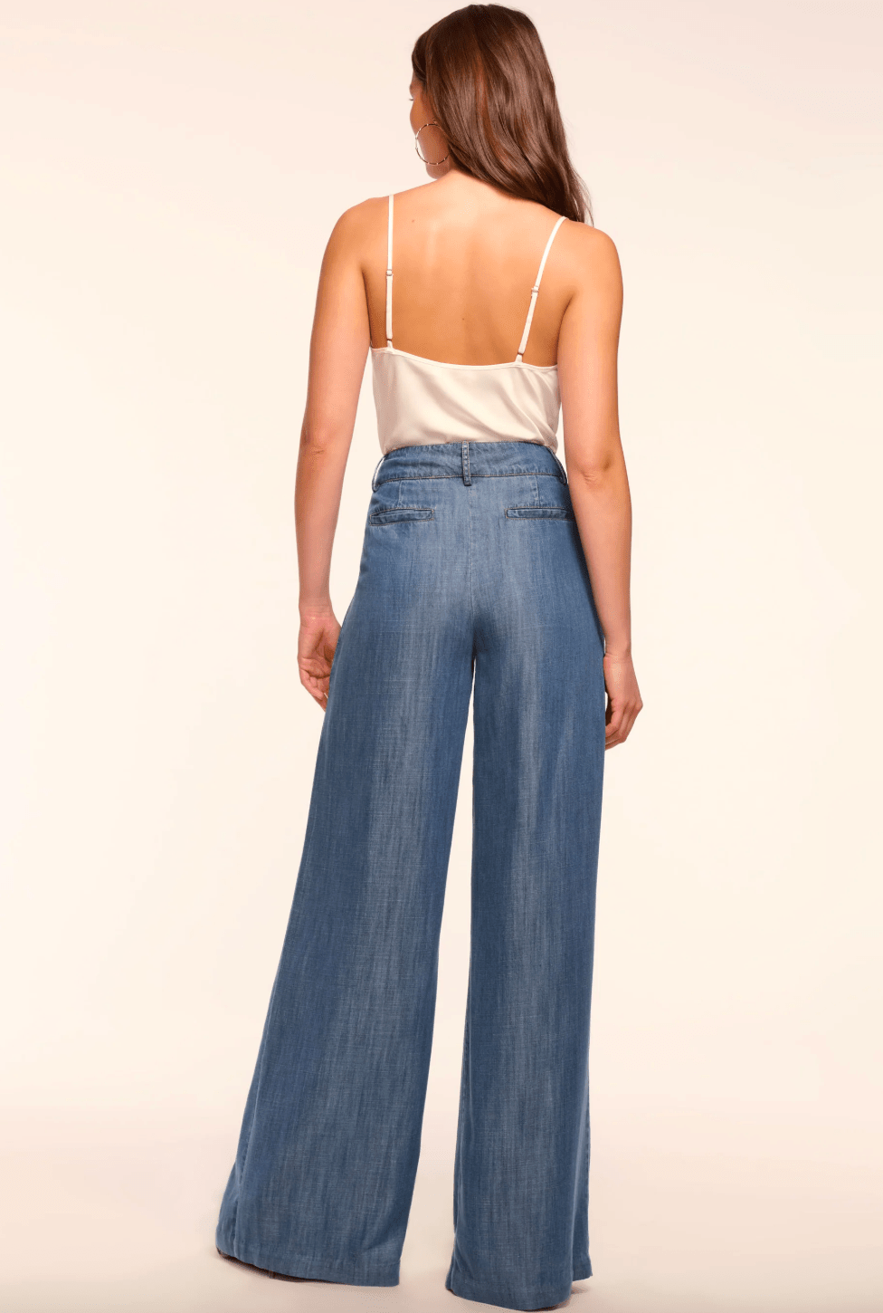 Chambray Oscar Wide Leg Jean - The Collective Park City