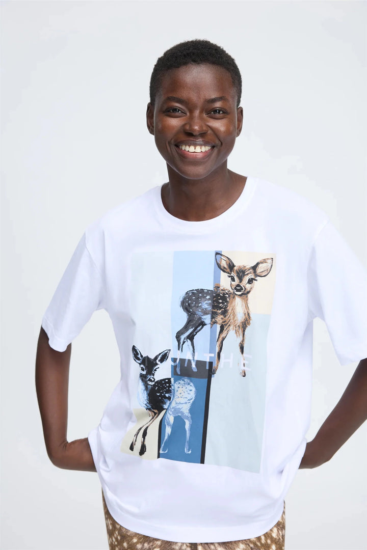 Chanice Graphic Tee - White - The Collective Park City