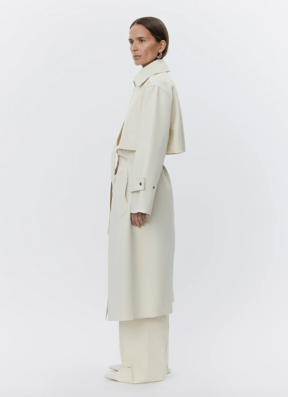 Chapin 3 Piece Shiny Trench Coat - The Collective Park City