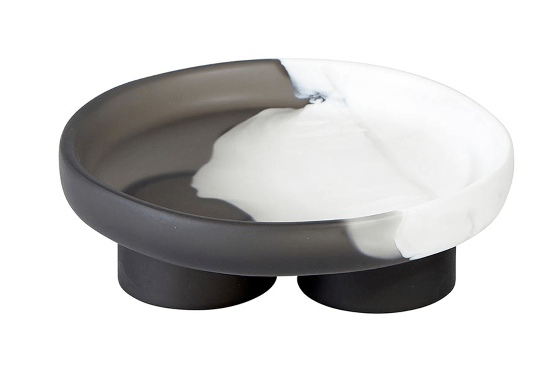 Charcoal & White Resin Tray - The Collective Park City
