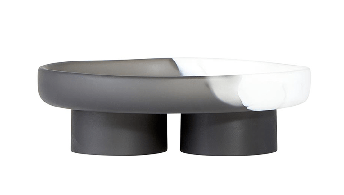Charcoal & White Resin Tray - The Collective Park City