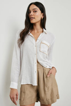 Charli Button Down Top - The Collective Park City