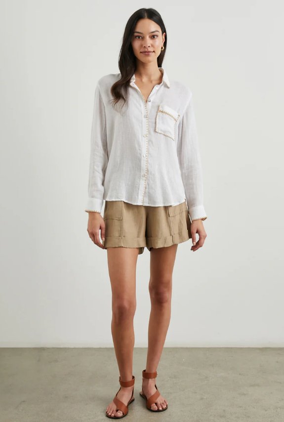 Charli Button Down Top - The Collective Park City