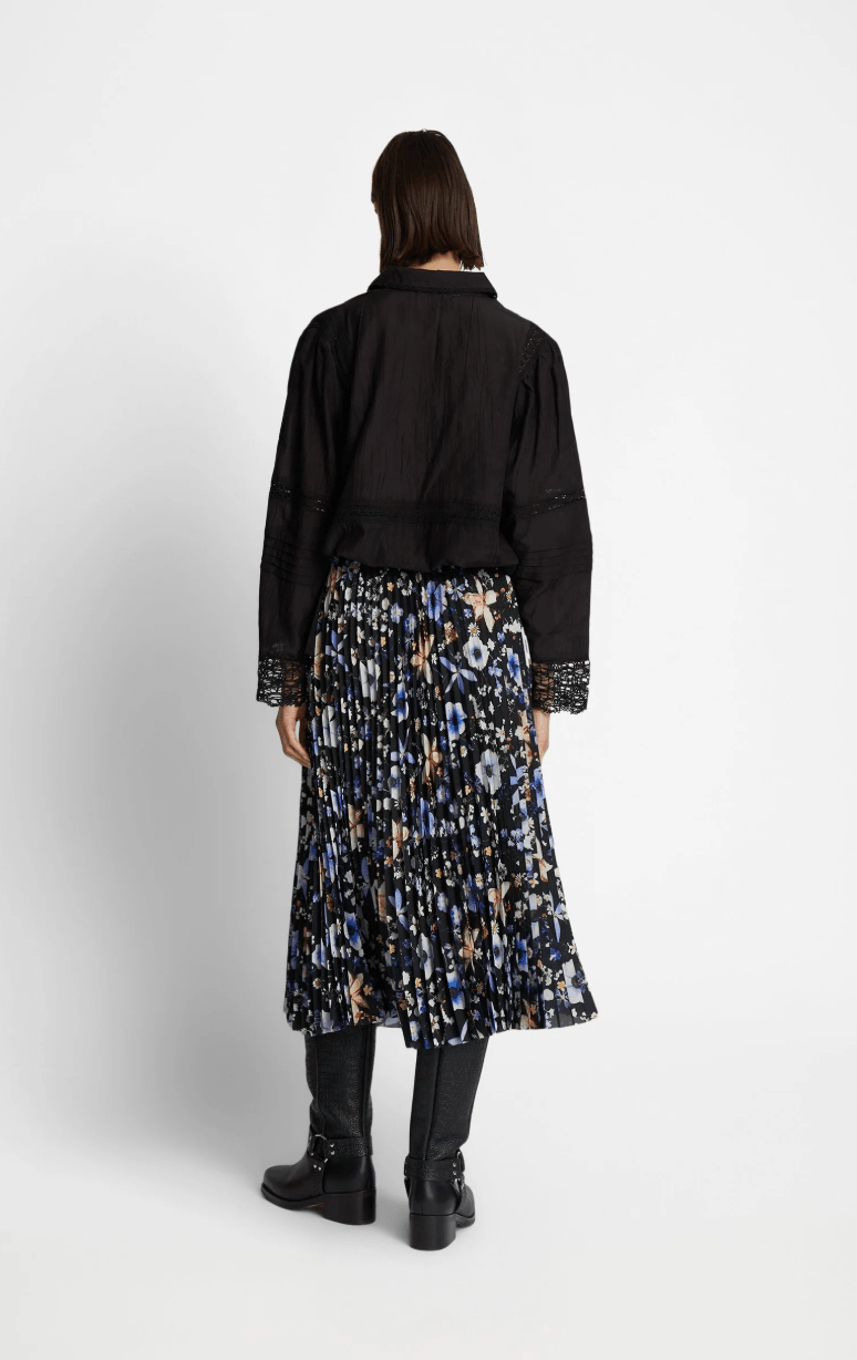 Charming Skirt - Black Floral - The Collective Park City