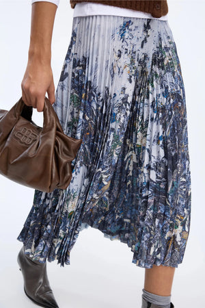 Charming Skirt - Grey Print - The Collective Park City