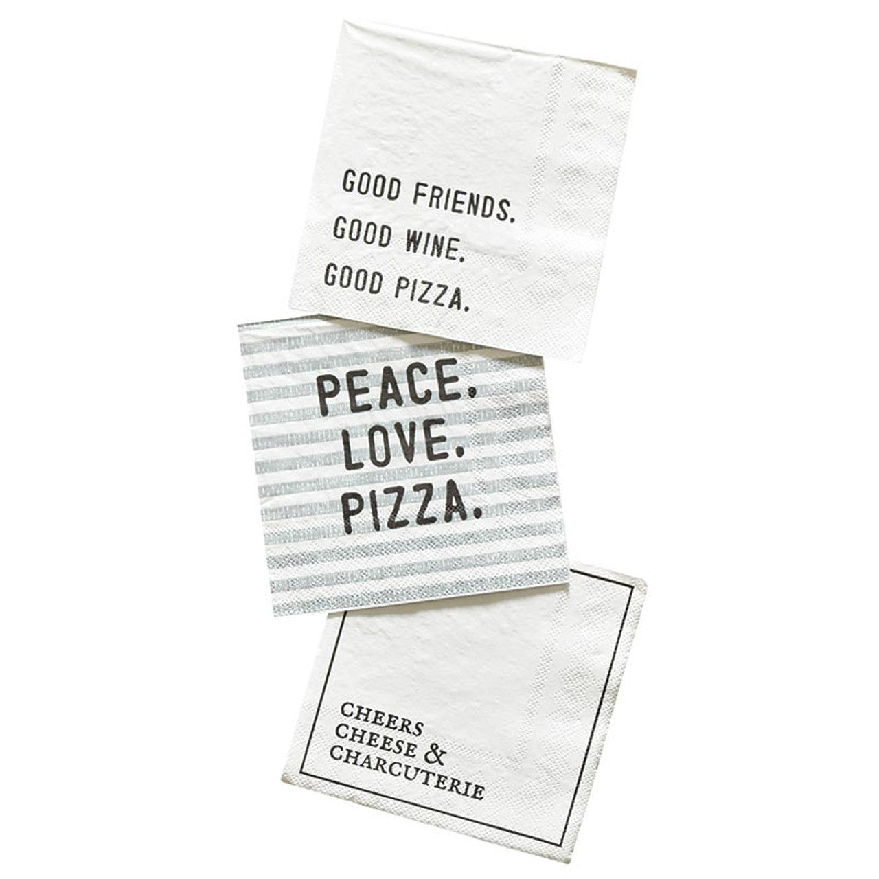 Cheers. Cheese. Charcuterie. Cocktail Napkin - The Collective Park City